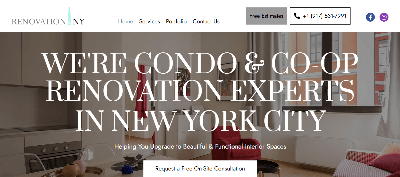 Renovation NY website