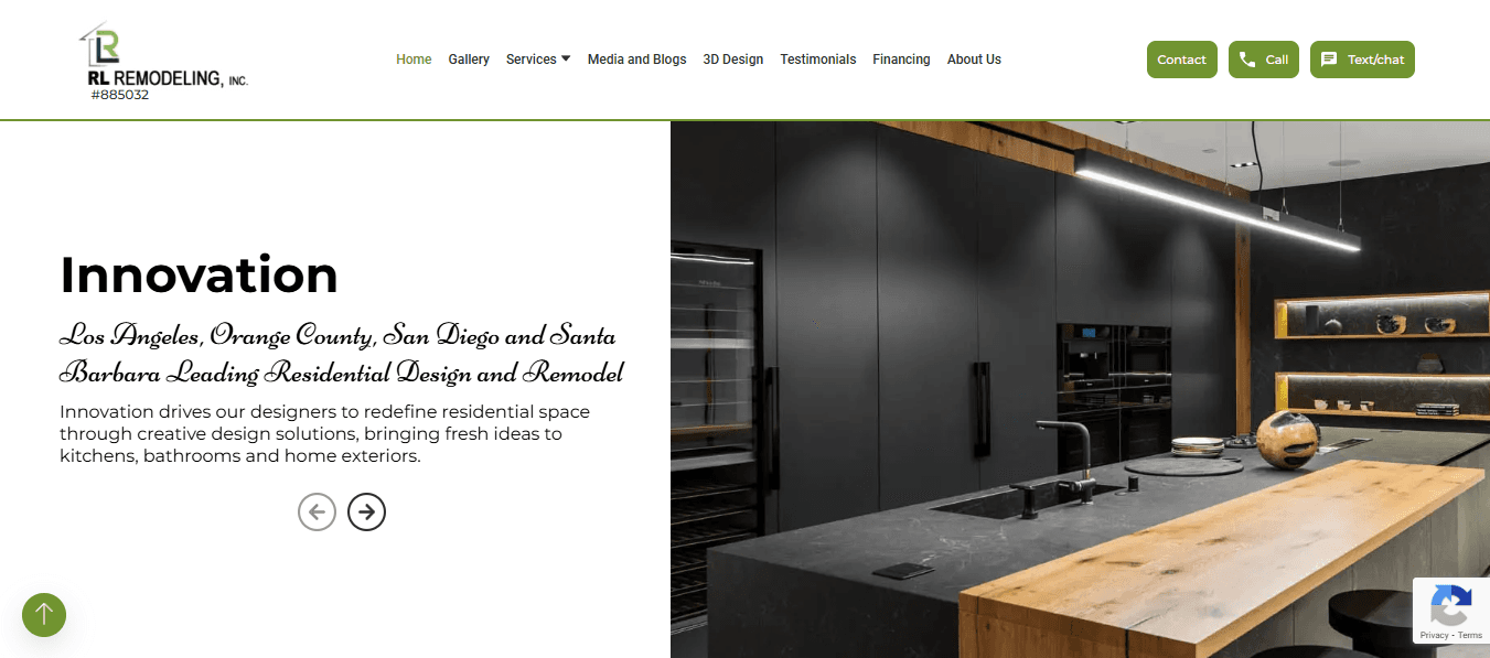 RL Remodeling website